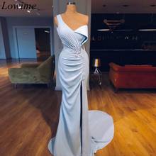 New Vintage Muslim One Shoulder Prom Dresses Long Mermaid Sexy Turkish Evening Dresses 2019 Arabic платье вечернее Party Gowns 2024 - buy cheap