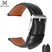 MAIKES Soft Calf Genuine Leather Watch Strap 18mm 19mm 20mm 21mm 22mm 24mm Watch Band for Tissot Seiko Accessories Wristband 2024 - buy cheap