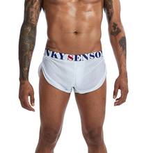 XXL Male Panties Mesh Breathable Underwear Sexy Side Split Boxershorts Pajamas Boxer Shorts Calzoncillos Hombre Trunks Sleepwear 2024 - buy cheap