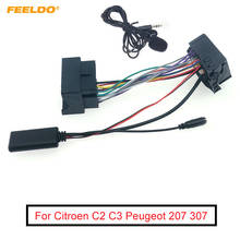 FEELDO-Adaptador de Audio MP3 con Bluetooth para coche, arnés de cable estéreo de 16 pines para coche, AUX-in, para Citroen C2, C3, Peugeot 207, 307 2024 - compra barato