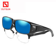 Outsun óculos de sol polarizado uv400, óculos de pesca com ajuste sobre óculos para homens e mulheres, 2020 2024 - compre barato