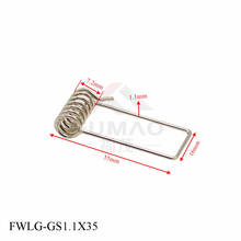 2pcs/lot FUMAO 35-63mm nickel plated LED metal Spring Clip for light parts 2024 - buy cheap