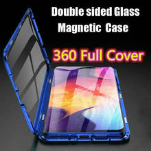 360 Full Cover Magnetic Adsorption Flip Metal Phone Case Samsung Galaxy A40s Double Glass Samsung A40S Galaxy A40S Fundas Coque 2024 - buy cheap