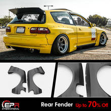 Para honda eg civic hatch volta rb estilo frp sem pintura de corpo largo traseiro fender mudguards acessórios do exterior kits 2024 - compre barato