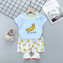 Children's Short Sleeve Suit Clothes Boys And Girls Cartoon Casual Summer Short Sleeve Short Fashion Home Wear 2024 - buy cheap