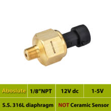 Sensor de presión total, 12 V, 24V CC, señal de 1 5V, tamaño pequeño, 15, 50, 75 psi, 10bar. 2,5 MPa, 16 bar, IP65, agua 2024 - compra barato