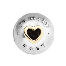 DIY Beads Family & Love Clip Charm Hot Sale Jewelry Fits Original Charms 925 Silver Bracelets Beads For Jewelry Making 2024 - buy cheap