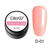Elite99 5ml Pure Color Gel Paint UV Gel Nail Polish Soak Off Nail Art Gel Varnish Semi-Permanent UV Varnish Nail Painting Gel 2024 - buy cheap