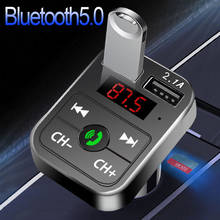 JINSERTA Car Bluetooth 5.0 Mp3 Player FM Transmitter Handsfree Audio Receiver 3.1A Dual USB Fast Charger Support TF/U Disk 2024 - buy cheap