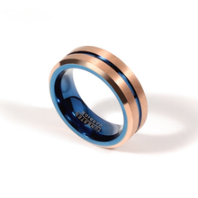 Классическое мужское кольцо из вольфрамовой стали цвета розового золота Обручальное мужское кольцо ювелирные изделия 2024 - купить недорого
