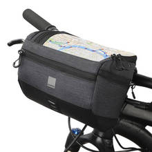 Bolsa de guidão para bicicleta, resistente à água, touch screen, ciclismo, montanha, mapa de bicicleta, pacote, tubo frontal, mtb 2024 - compre barato