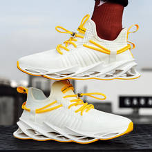 New Blade Running Shoes man Stylish Sports Shoes Larger Size Non-slip Light Shock Absorber Breathable Sports Shoes Zapatos WHITE 2024 - buy cheap