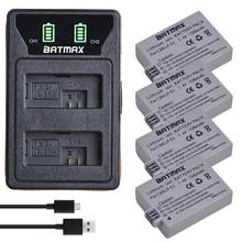 Batmax LP-E5 LPE5 батарея akku + LED двойное зарядное устройство с портом типа C для Canon 450D 500D 1000D Kiss X2 X3 F Rebel XSi Xli XS L15 2024 - купить недорого