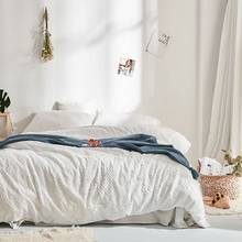Conjunto de cama 2020 algodão simples com fecho, edredom, lençol, fronhas, tamanho king/queen, 100% 2024 - compre barato