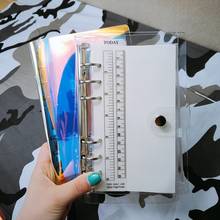 1PCS Laser Transparent Notebook Planner Organizer Paper Planner Inner Page Ring Binder Diary Journal Notebook 2024 - buy cheap