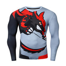 ZRCE Monster-Camiseta de compresión de manga larga para hombre, ropa deportiva ajustada para correr, Fitness, gimnasio 2024 - compra barato