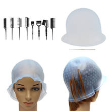 Kit de herramientas para teñir el cabello Pro Salon, pincel de tinte, 1 Papel para colorear, 1 gorro para teñir el cabello, 8 Uds. 2024 - compra barato