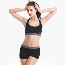 Breathable Shockproof Bra Set Women Fitness Push Up Sport Bra Set Seamless Lingerie Underwear 2024 - buy cheap