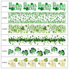 Атласная лента для волос с принтом «Счастливый Патрик», 50 ярдов 2024 - купить недорого