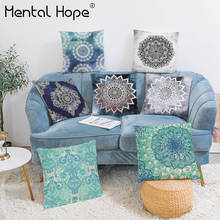 Geometric Decorative Cushion Cover for Sofa Mandala Print Plush Throw Pillow Cover Home Decor Square Pillowcase Sofa Car Pillow 2024 - buy cheap