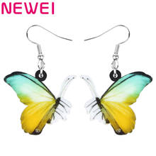 Newei Acrylic Green Vanessa Brush-footed Butterfly Earrings Big Aesthetic Animal Dangle Drop For Women Girls Teen Summer Jewelry 2024 - buy cheap