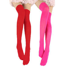 Sell Hot Women Sexy Warm Thigh High Stockings Over Knee Socks Velvet Calze Stretch Stocking Temptation Medias Overknee Long 2024 - buy cheap