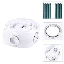 8 Holes/1m White Pleat Curtain Curtain Ring Cloth Accessories Grommet Pull Eyelets Punching Hook Belt Tape Home Decor 2024 - buy cheap