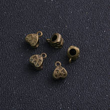 Pingente coração bola esculpida para pulseira bracelete-joias-12 tamanhos 7x9x11mm 2024 - compre barato