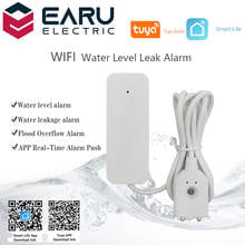 Tuya app casa alarme wifi vazamento de água alarme independente nível de água sensor de vazamento detector inundação transbordamento sistema de alarme segurança 2024 - compre barato