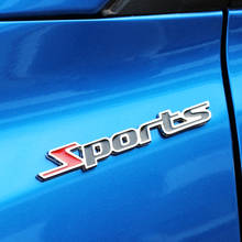 Estilo do carro 3d metal carro esporte emblema emblema para fiat 500 opel insignia suzuki swift sx4 hyundai ix35 creta ix25 nissan 2024 - compre barato