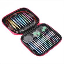 26PCS Aluminum Change Head Circular DIY Knitting Needles Sets Good Gift For Women DIY Craft Sewing Accessories With Case 2024 - buy cheap