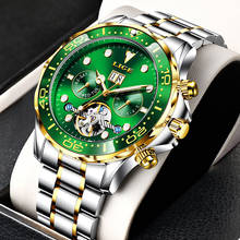 LIGE 2021 Luxury Men Watches Tourbillon Automatic Mechanical Wristwatch Steel Watch Male Waterproof Relogio Automatico Masculino 2024 - buy cheap
