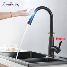 Senlesen Sense Kitchen Faucet Touch Tap Matte Black Sensor Pull Out Water Double Modes Tap Mixer Water Hot and Cold Water 2024 - buy cheap