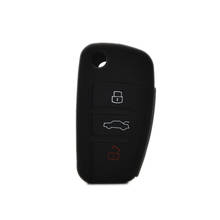 2019 Brand New FIT FOR AUDI A2 A3 A4 A6 TT Q7 R8 SILICONE FLIP KEY REMOTE HOLDER CASE COVER FOB 2024 - buy cheap