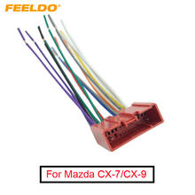 FEELDO 1PC Car Radio CD Player Wiring Harness Audio Stereo Wire Adapter for Mazda Install Aftermarket CD/DVD Stereo #FD-2953 2024 - buy cheap