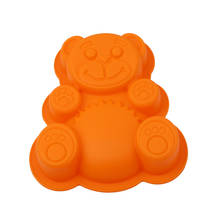 3D Lovely Bear Form Cake Mold Kitchen Fondant Cutters Taart Decoratie Silikonowe Formy Silicone Baking Tools 2024 - buy cheap