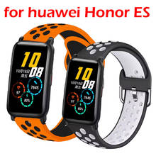 Breathable Watch Band for Huawei Honor ES Soft Silicone Wrist Strap Replacement Bracelet Watch Quick install Accessories Belt 2024 - buy cheap