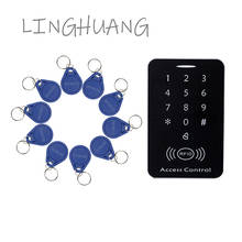 LINGHUANG-Unidad de Control de Acceso RFID para puerta de entrada, desbloqueo con contraseña, tarjeta de identificación, abridor de garaje 2024 - compra barato