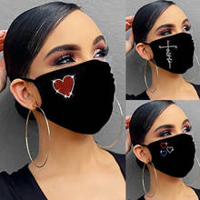 Máscara facial reutilizável com strass, máscara de proteção lavável, com gancho para a boca, respirável, com broca 2024 - compre barato
