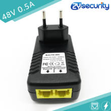 POE инжектор AC240V к DC48V 0.5A POE адаптер питания через Ethernet POE переключатель питания EU/UK/US разъем для сетевой IP камеры 2024 - купить недорого