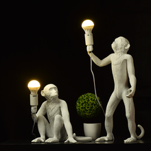 Современные светодиодные подвесные светильники из смолы, осветительная лампа в форме обезьяны для гостиной, спальни, ресторана, бара, подвесной светильник для кухни 2024 - купить недорого