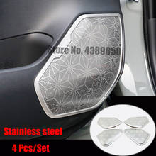 Stainless steel For Toyota RAV4 2019 2020 Accessories Car Interior door speaker audio Horn Cover Trim Frame Sticker styling 4Pcs 2024 - buy cheap