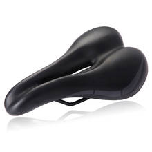 Soft Bicycle Saddle Men Women Mountain Bike Wide Seat Retro Hollow MTB Saddle Black Bike Seat selle de velo Asiento Bicicleta 2024 - buy cheap