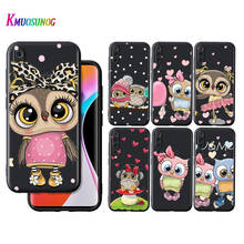 Silicone Cover Lovely Animal Owl For Xiaomi Mi Note 11i 11T 11 10i 10T 10 9 9T 8 SE Lite Pro Ultra 5G Phone Case Shell 2024 - buy cheap