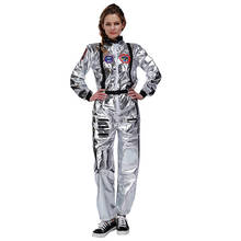 Women's Astronaut Jumpsuit Costume Fancy Dress halloween Adult Astronaut Costume 2024 - buy cheap