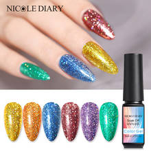 NICOLE DIARY-esmalte de Gel de uñas de 8ml, brillante, lentejuelas brillantes, UV LED 2024 - compra barato