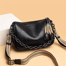 Fashion Chain Lady Small Messenger Bag Soft Leather Shoulder Bags for Women Simple Strap Female Crossbody Bag Designer Handbags 2024 - buy cheap