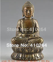 Estatua de Buda de bronce de 4,5 pulgadas, joyería 2024 - compra barato