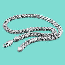 Collar de plata esterlina 100% 925 para hombre, cadena cubana de 10MM, joyería clásica, accesorios originales para Collar de plata 2024 - compra barato