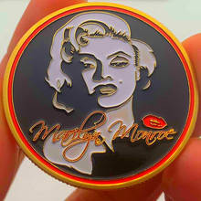 Эротичная памятная позолоченная монета Мэрилин Монро 1962 США, коллекция Super Star, сувенирные подарки, монеты 2024 - купить недорого